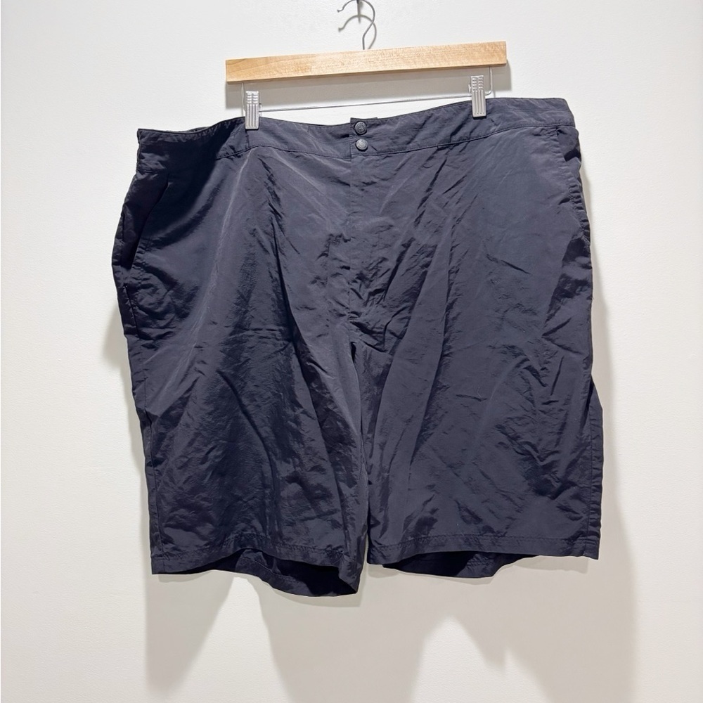 EDDIE BAUER • Women’s Nylon Outdoor Hiking Black Camping Shorts Size 24W